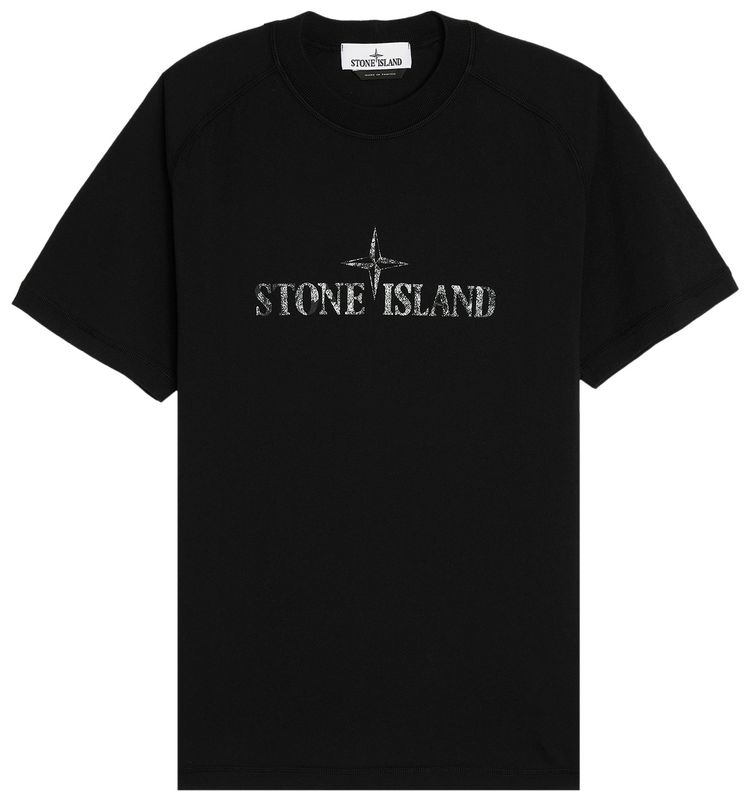 Stone Island Institutional Two Print T Shirt Black