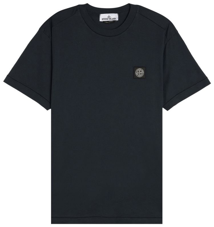 Stone Island Compass Patch Logo T Shirt Navy Blue