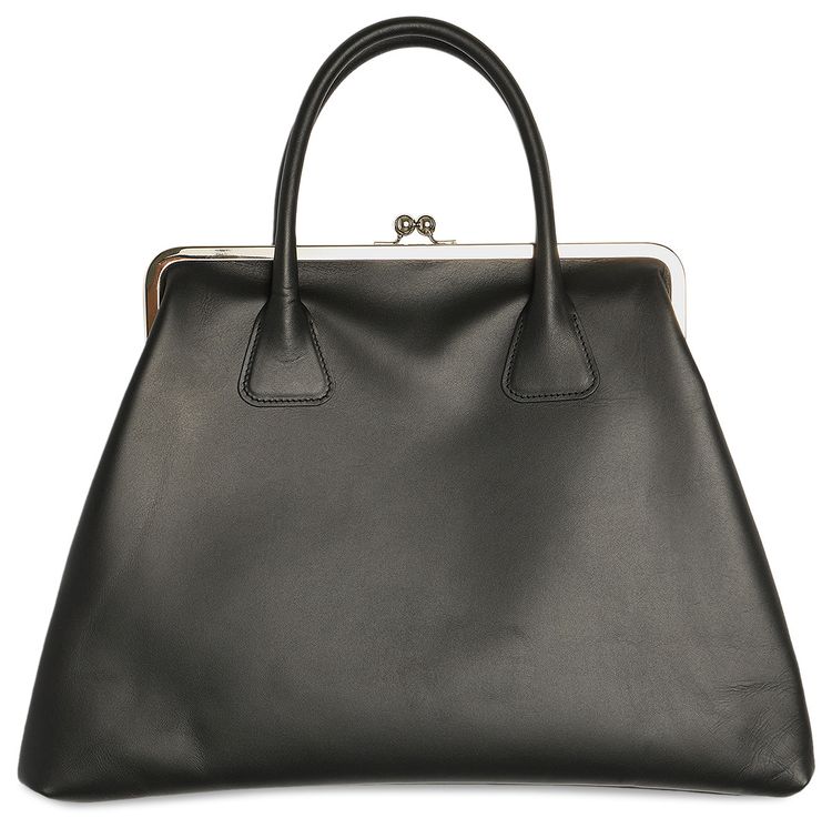 Comme des Garcons Smooth Leather Bag Black