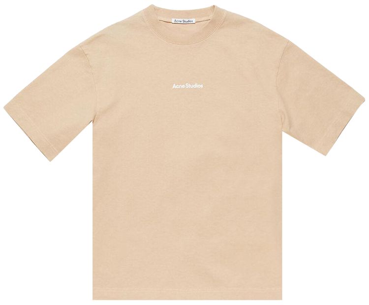 Acne Studios Stamp Logo T Shirt Wheat Beige