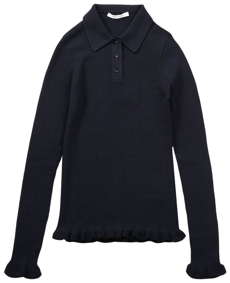 Cecilie Bahnsen Oda Top Navy