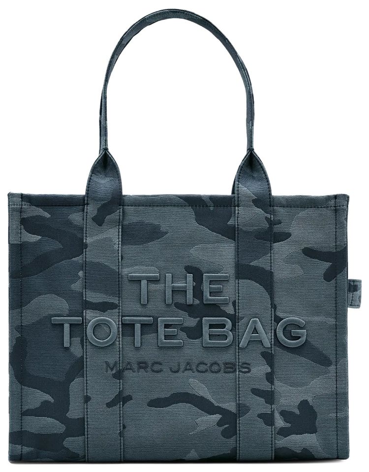 Marc Jacobs Large Camo Jacquard Tote Bag BlueMulticolor