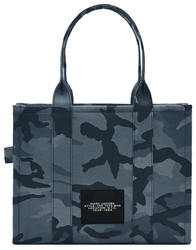 Marc Jacobs Large Camo Jacquard Tote Bag BlueMulticolor