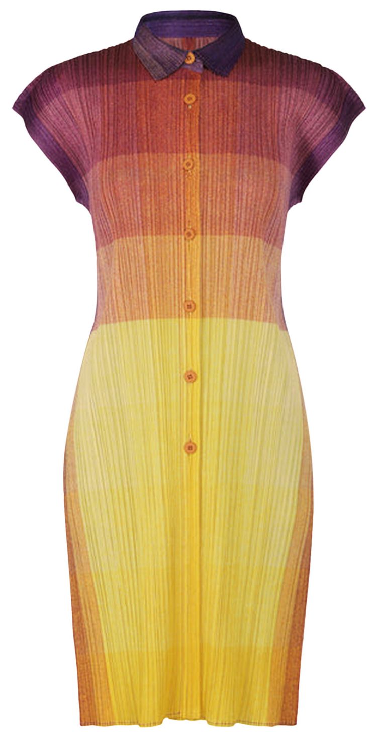 Pleats Please Issey Miyake Photon Shirt Yellow