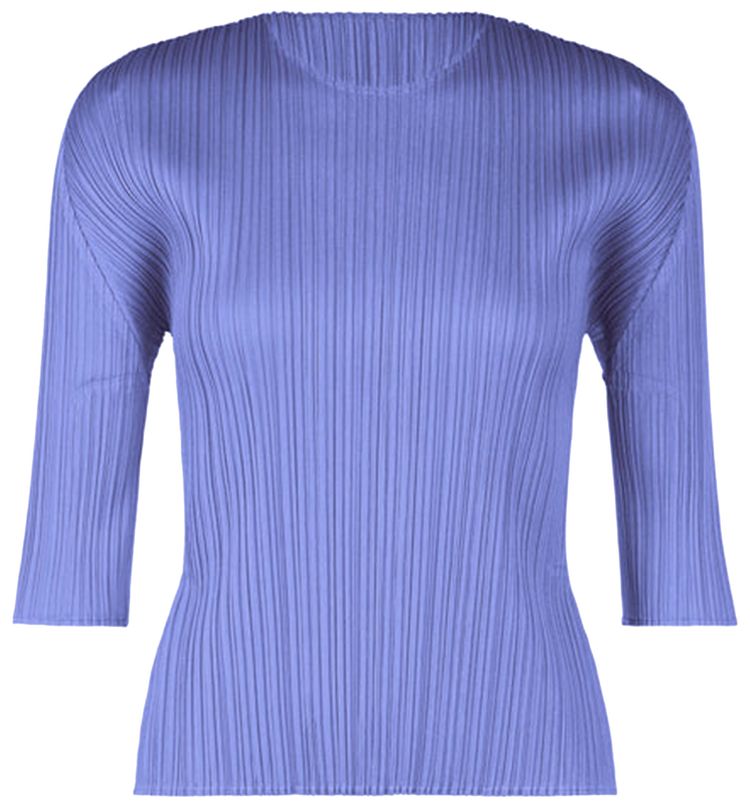 Pleats Please Issey Miyake MC March Shirt Steel Blue