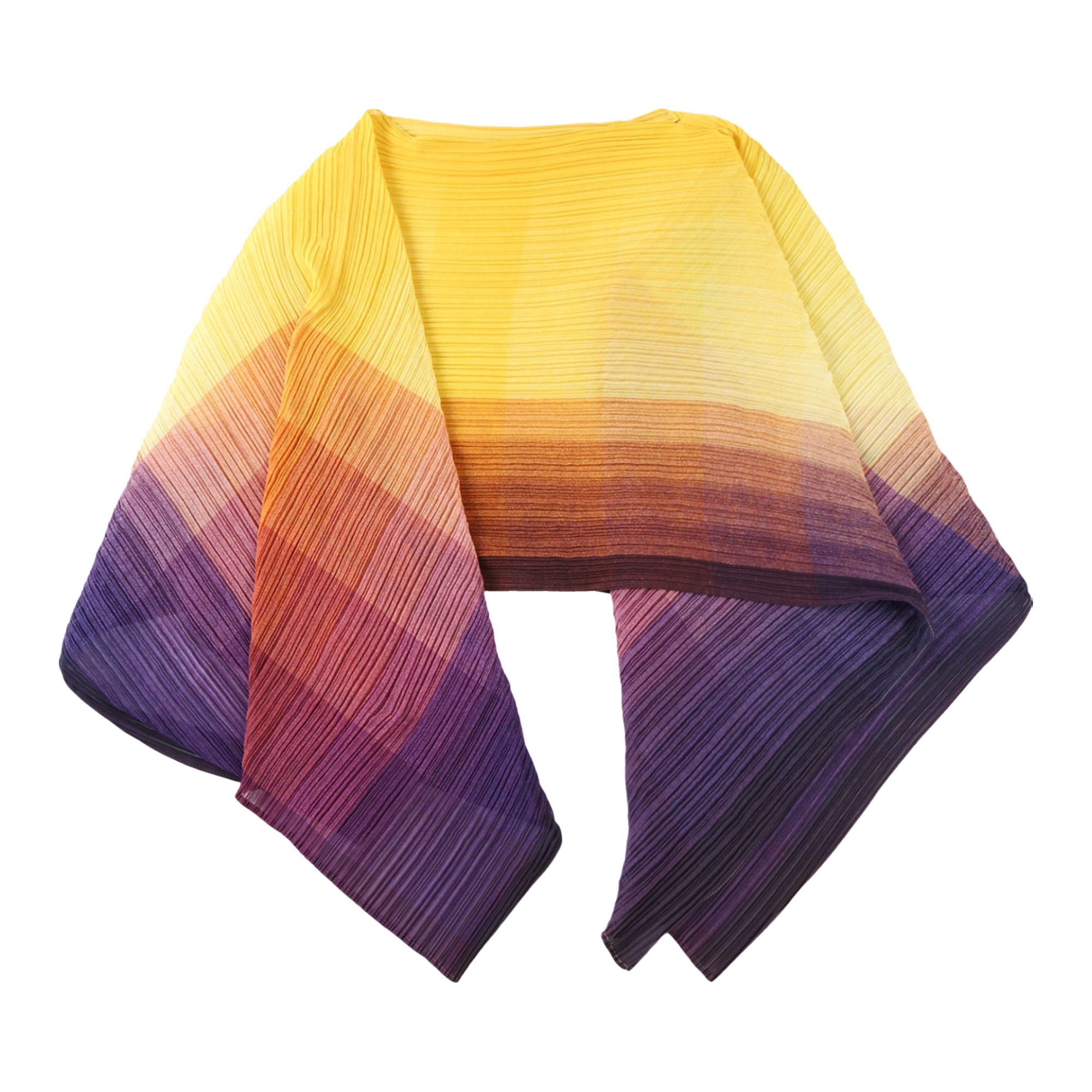 Buy Pleats Please Issey Miyake Photon Madame-T Stole 'Yellow