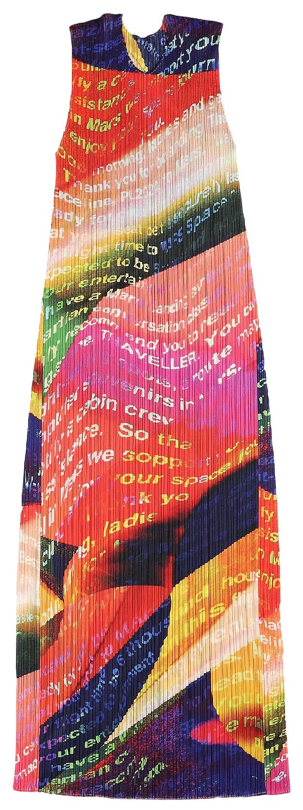 Pleats Please Issey Miyake Voyager Dress Sunset Orange