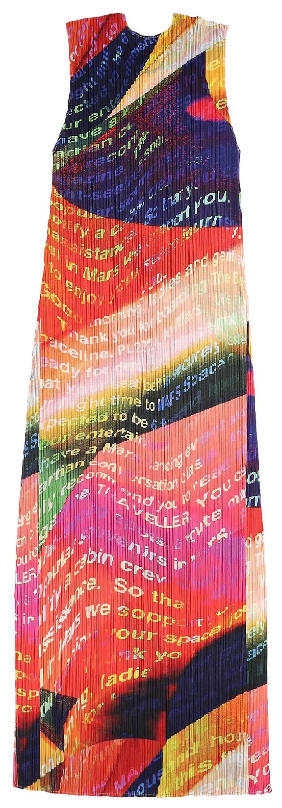 Pleats Please Issey Miyake Voyager Dress Sunset Orange