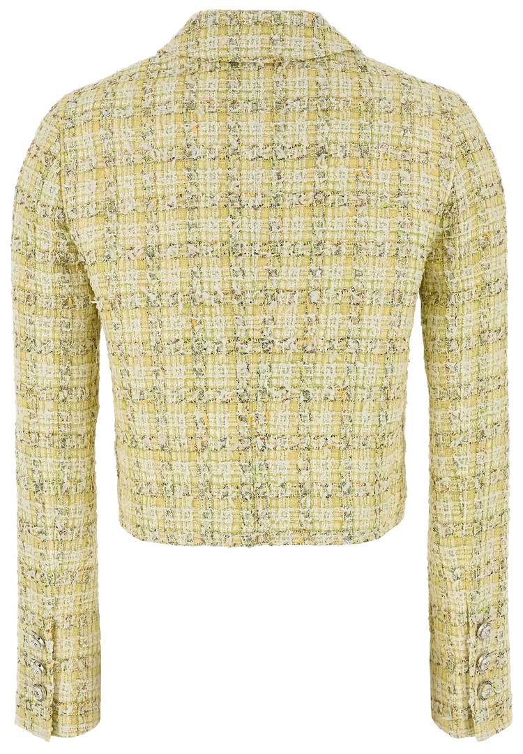 Versace Mix Fancy Tweed Informal Jacket PeridotWhite