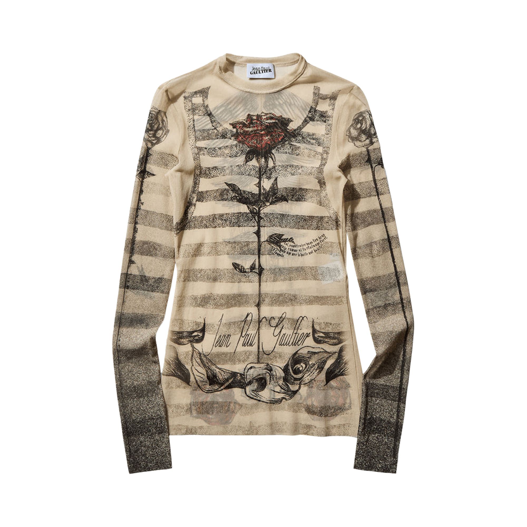 Buy Jean Paul Gaultier Tattoo Mariniere Long-Sleeve Top