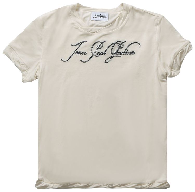 Jean Paul Gaultier Tattoo T Shirt Ecru