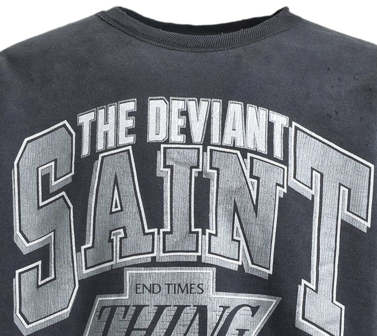 SAINT Mxxxxxx Deviant Crewneck Sweatshirt Black