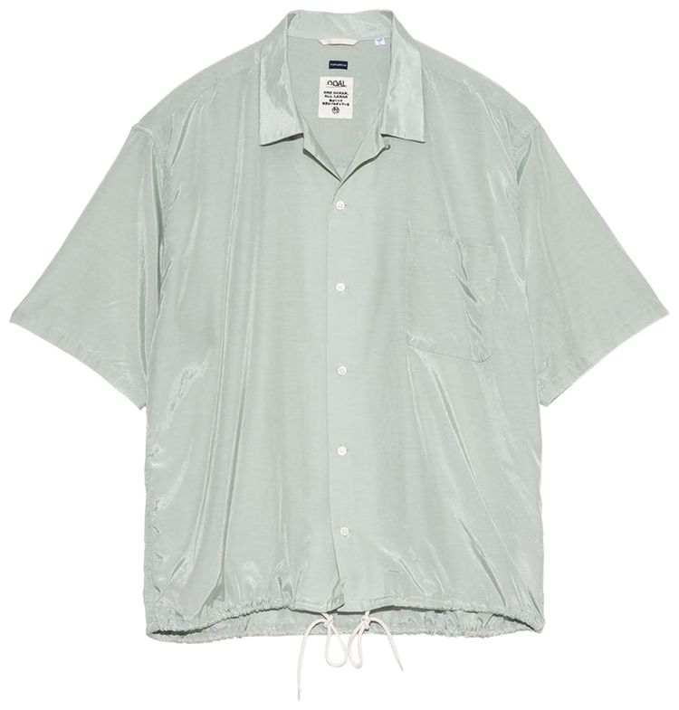 nanamica Open Collar Short Sleeve Shirt Coral Green
