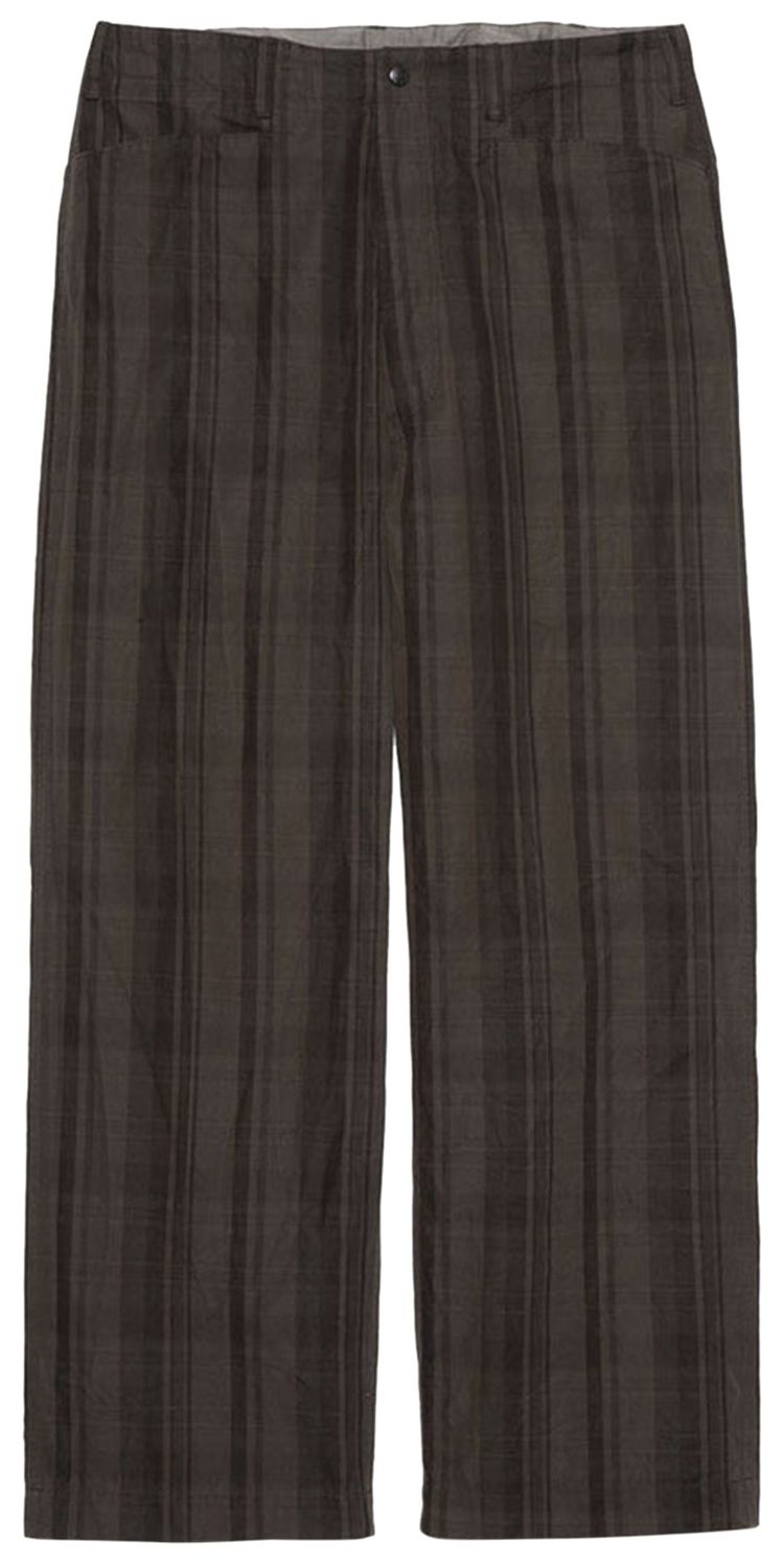 nanamica Plaid Dock Pants Brown