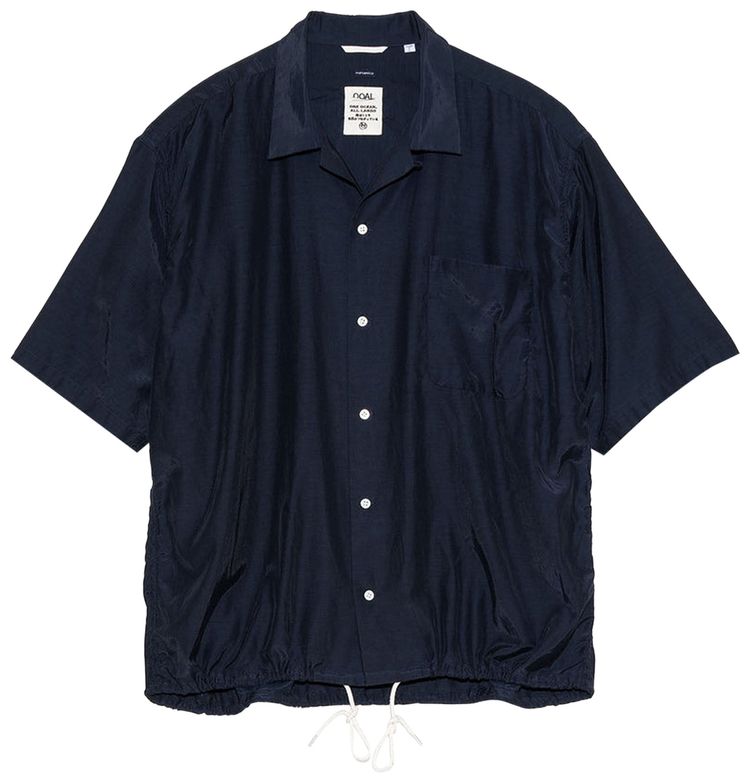nanamica Open Collar Short Sleeve Shirt Navy