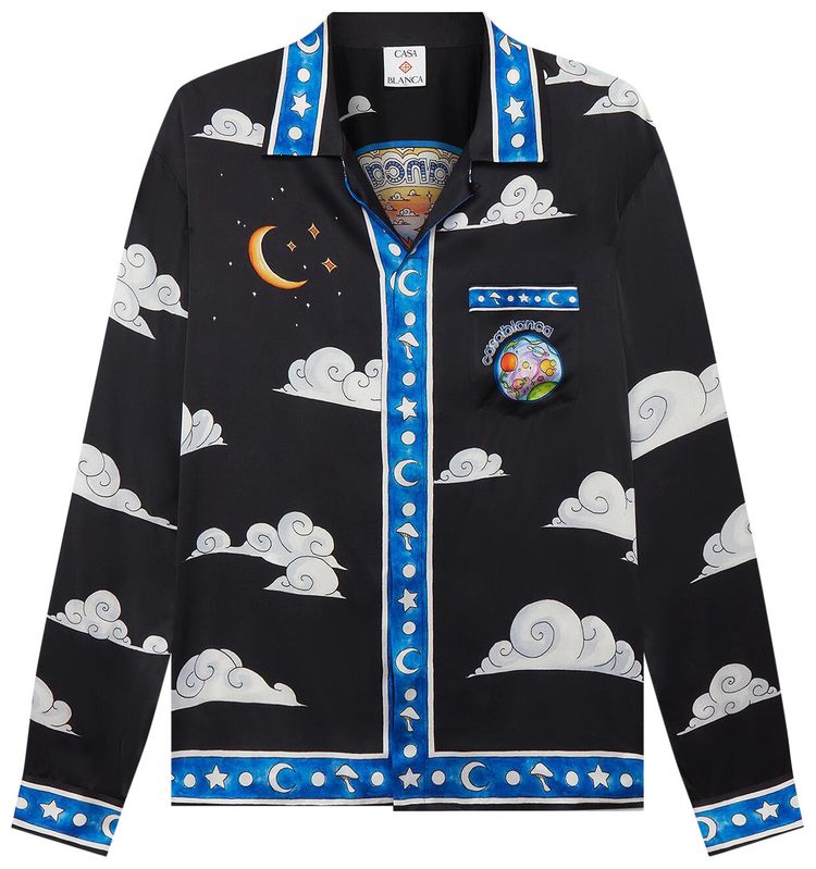 Casablanca Long Sleeve Collar Shirt The Four Elements