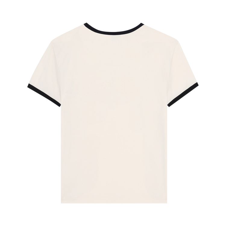 CELINE Regular Fit T Shirt Washed WhiteBlack