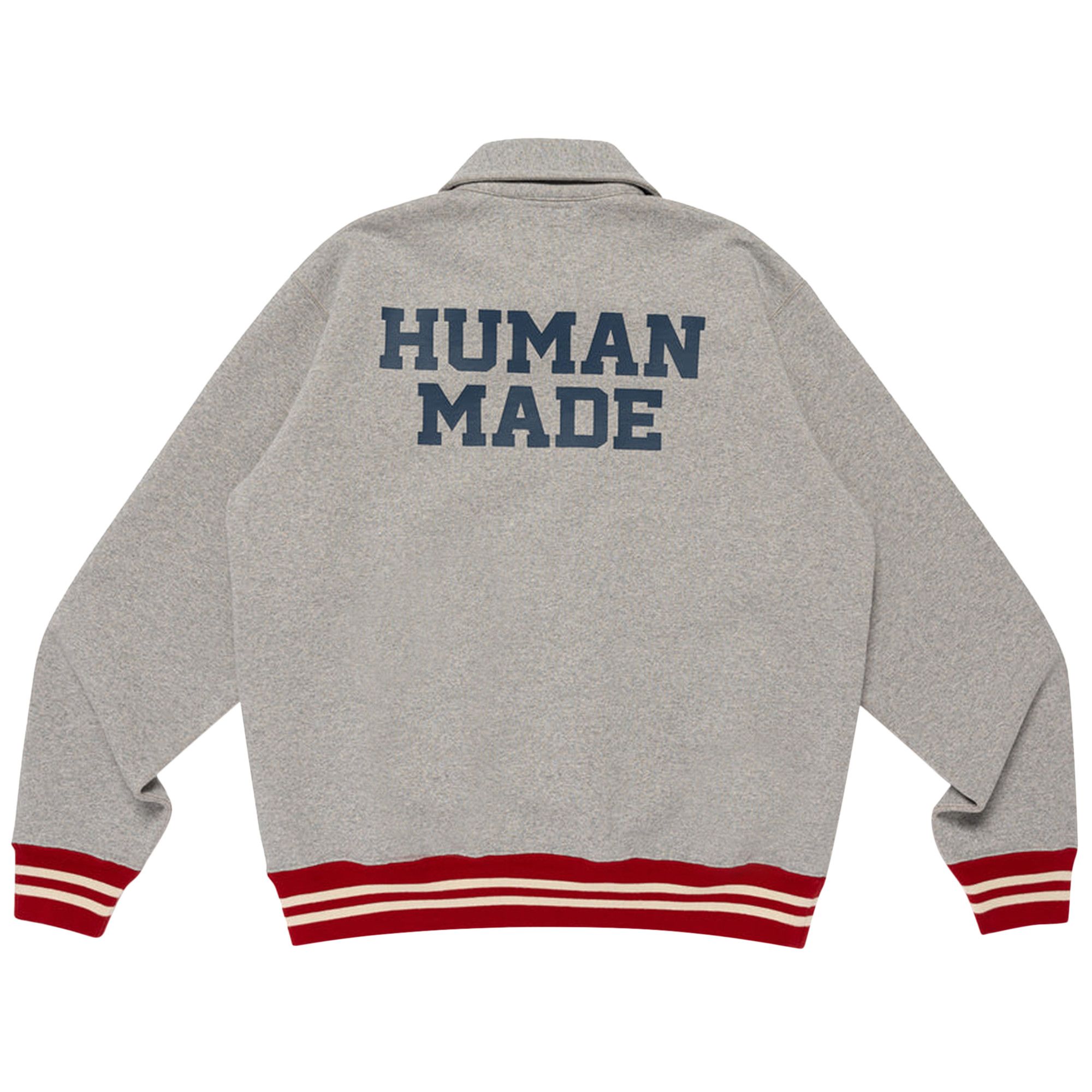 Buy Human Made Half-Zip Sweatshirt 'Grey' - HM29CS007 GREY | GOAT