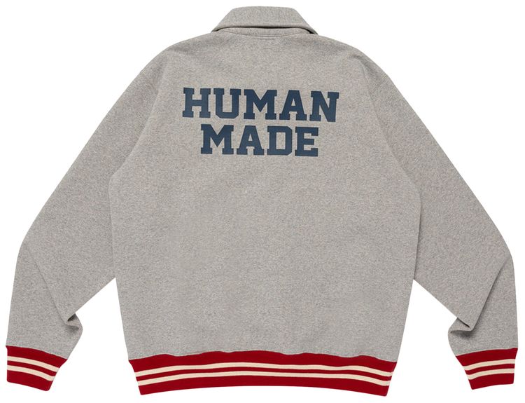 Human Made Half Zip Sweatshirt Grey