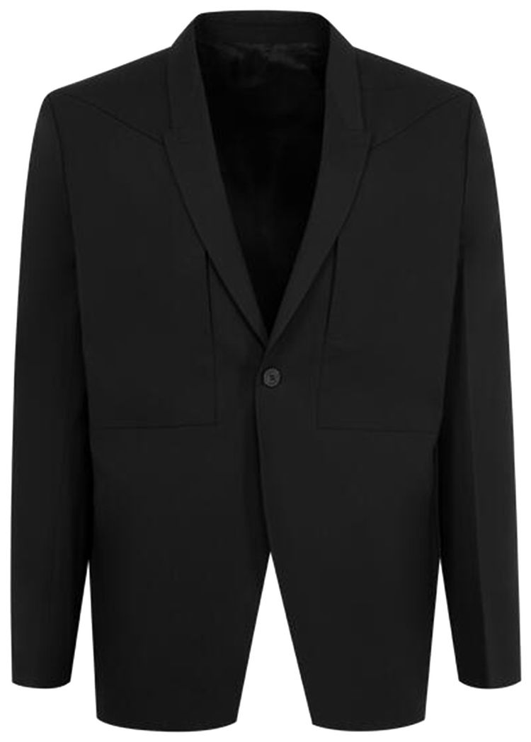 Rick Owens Fogpocket Soft Soft Blazer Black