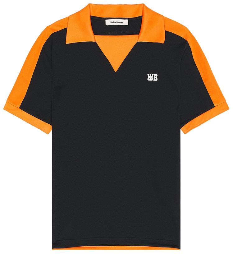 Wales Bonner Home Jersey Polo BlackOrange