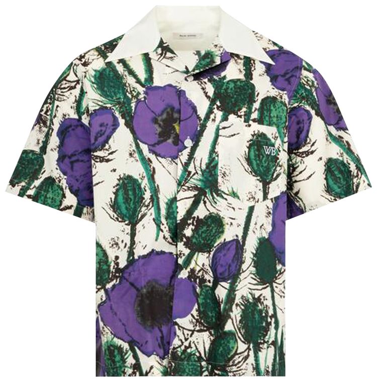 Wales Bonner Highlife Bowling Shirt Poppy Purple