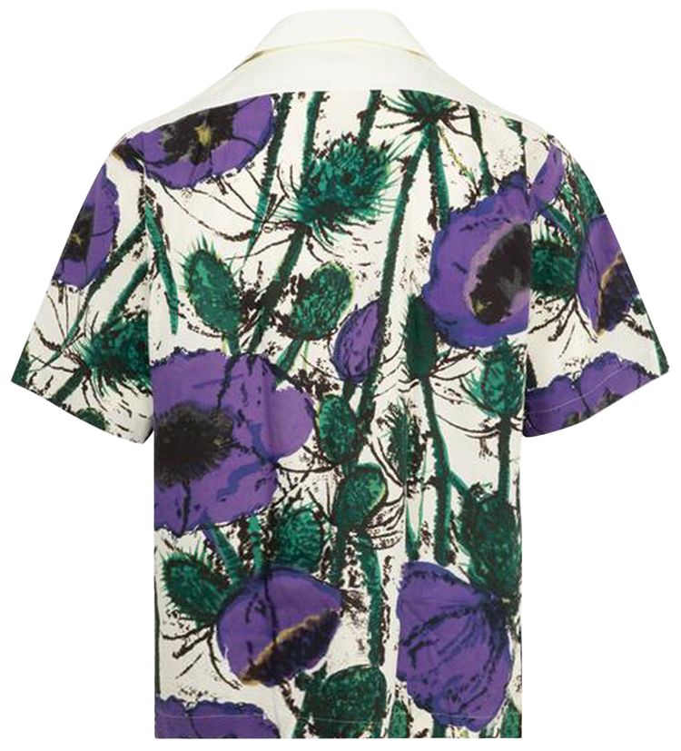 Wales Bonner Highlife Bowling Shirt Poppy Purple