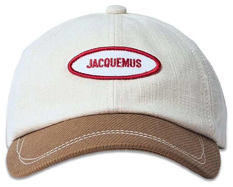 Jacquemus La Casquette Gelato Off WhiteLight Brown