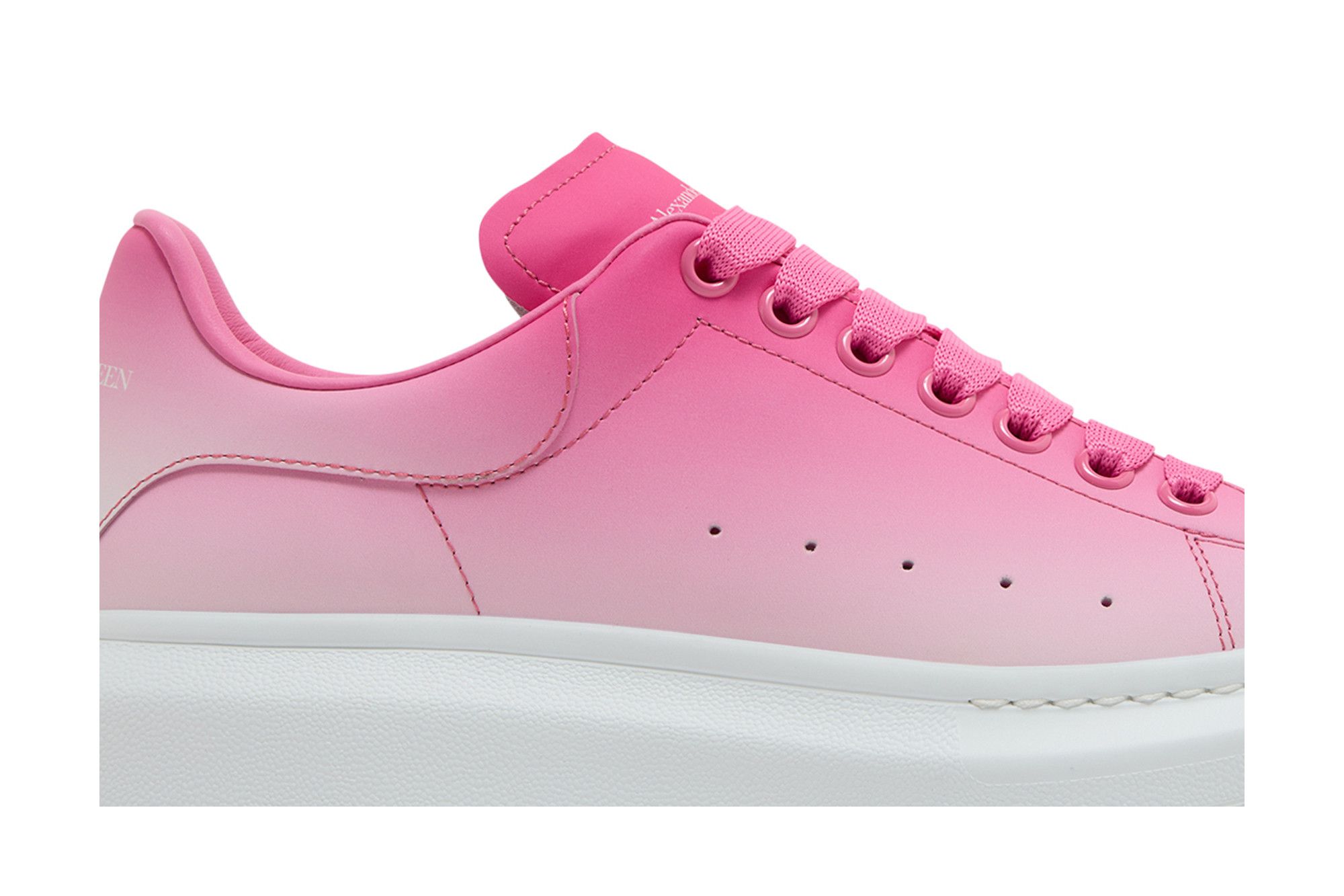 Shop McQueen Oversized Leather Zip Sneakers | Saks Fifth Avenue