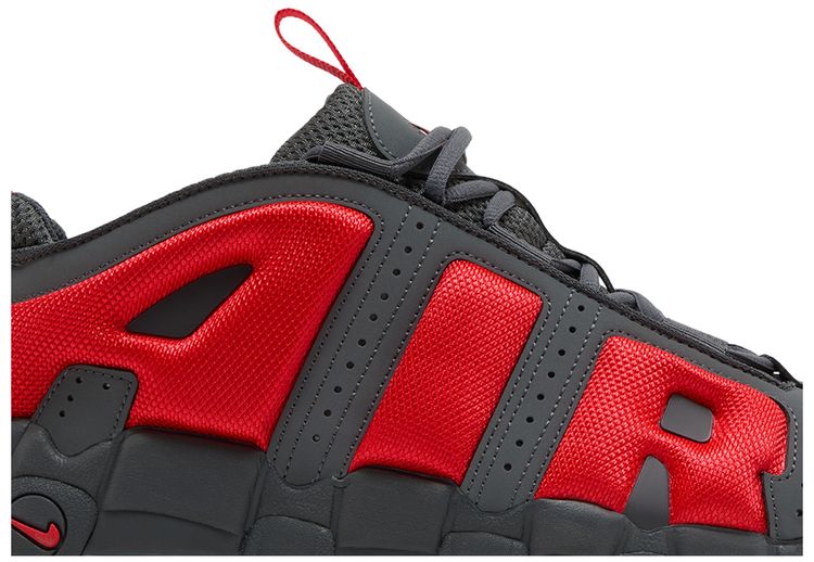 Nike Air More Uptempo Low Dark Grey Light Crimson