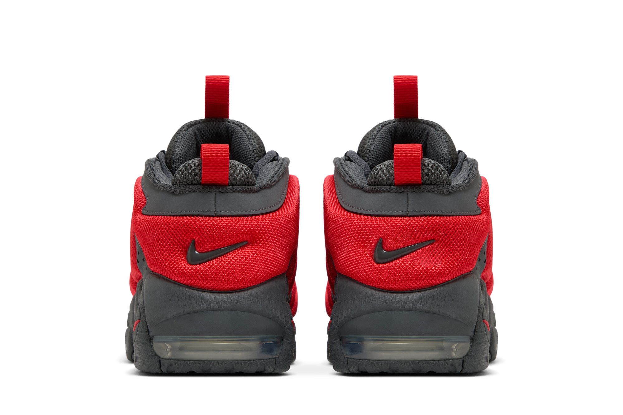 Buy Air More Uptempo Low 'Dark Grey Light Crimson' - FZ3055