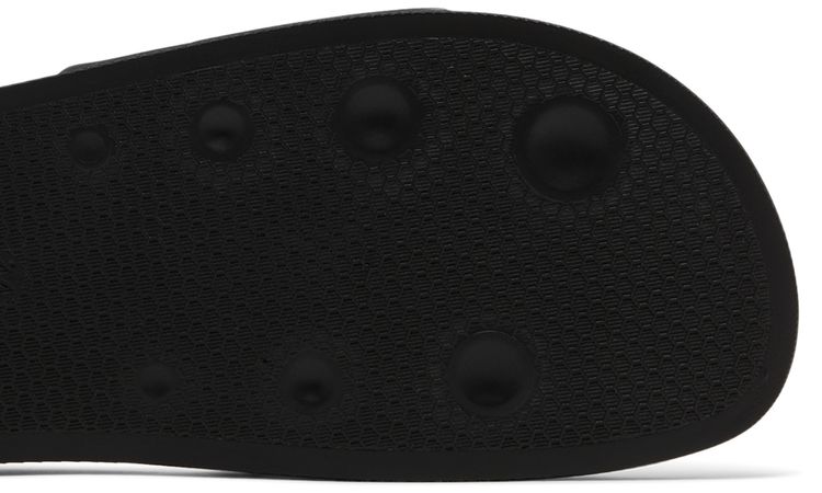 Off White Logo Print Slide Black Embossed