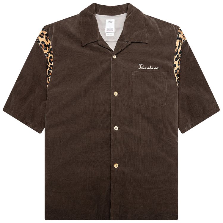 Visvim Wallis Down Short Sleeve Shirt Brown