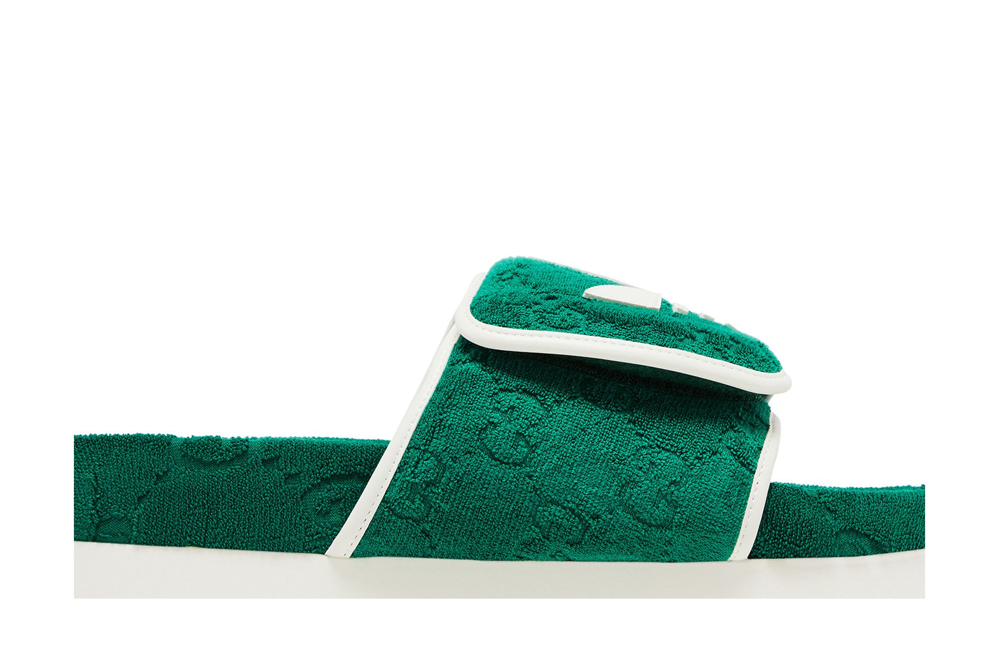 Buy Adidas x Gucci GG Platform Sandal 'Green Cotton Sponge