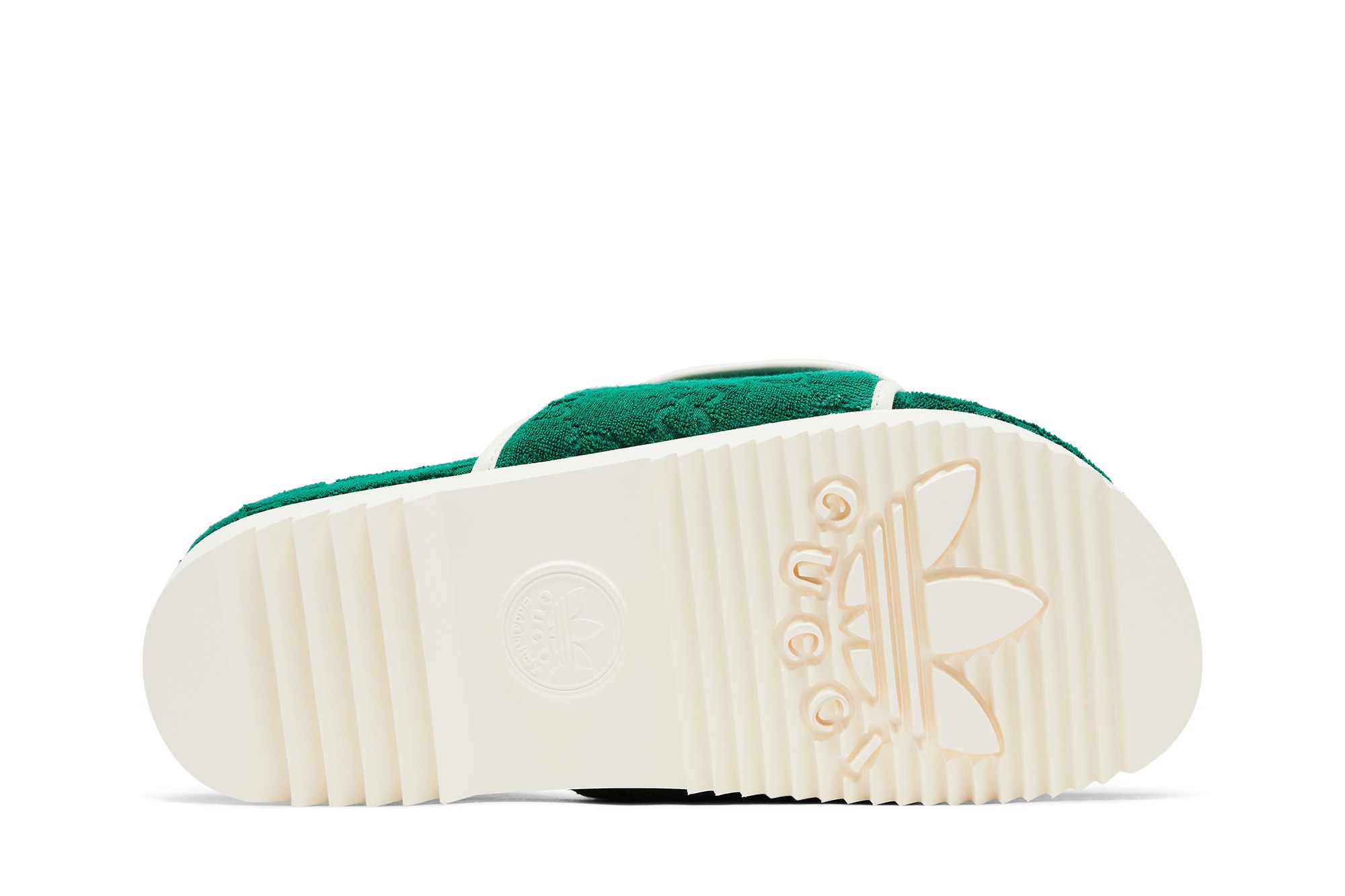 Buy Adidas x Gucci GG Platform Sandal 'Green Cotton Sponge