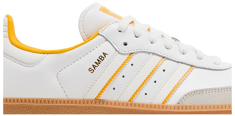 Adidas Samba OG Two Tone Stripes   Crew Yellow