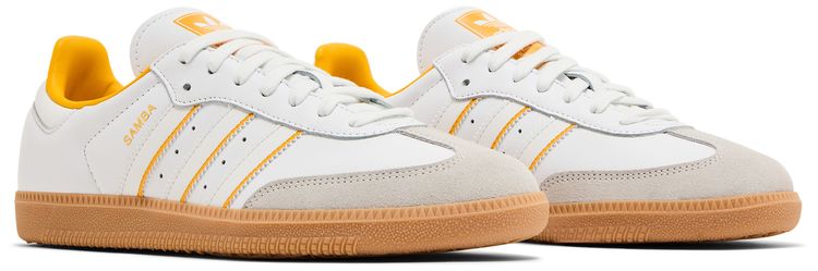 Adidas Samba OG Two Tone Stripes   Crew Yellow
