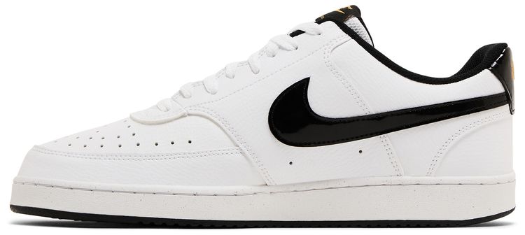 Nike Court Vision Low White Black Metallic Gold