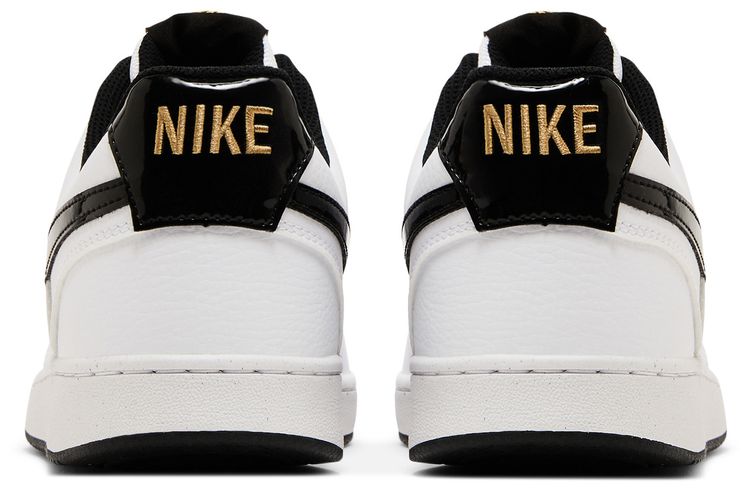 Nike Court Vision Low White Black Metallic Gold