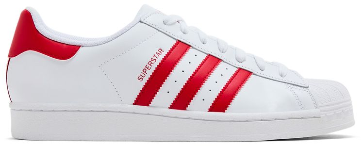 Adidas Superstar Footwear White Scarlet