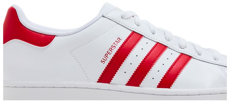 Adidas Superstar Footwear White Scarlet