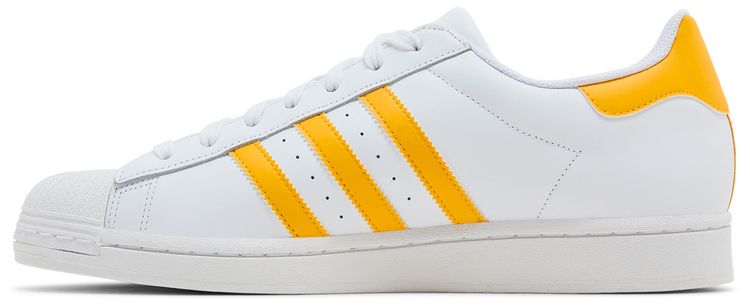 Adidas Superstar White Crew Yellow