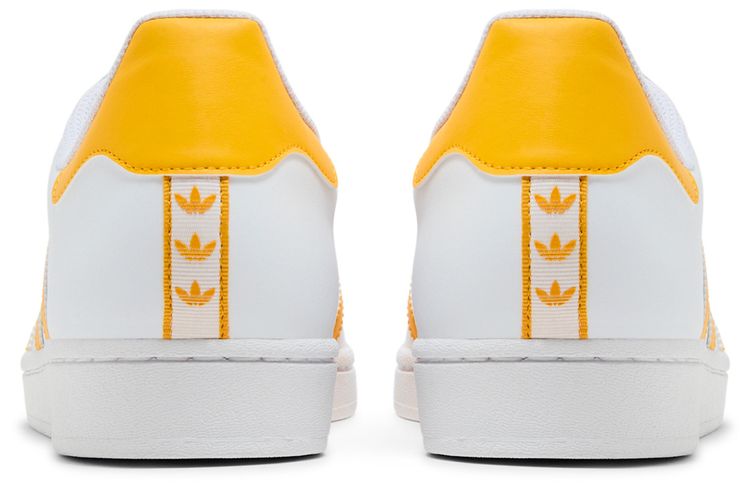 Adidas Superstar White Crew Yellow