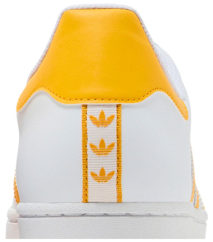 Adidas Superstar White Crew Yellow