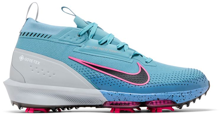 Nike Air Zoom Infinity Tour 2 Golf GORE TEX Denim Turquoise Hyper Pink