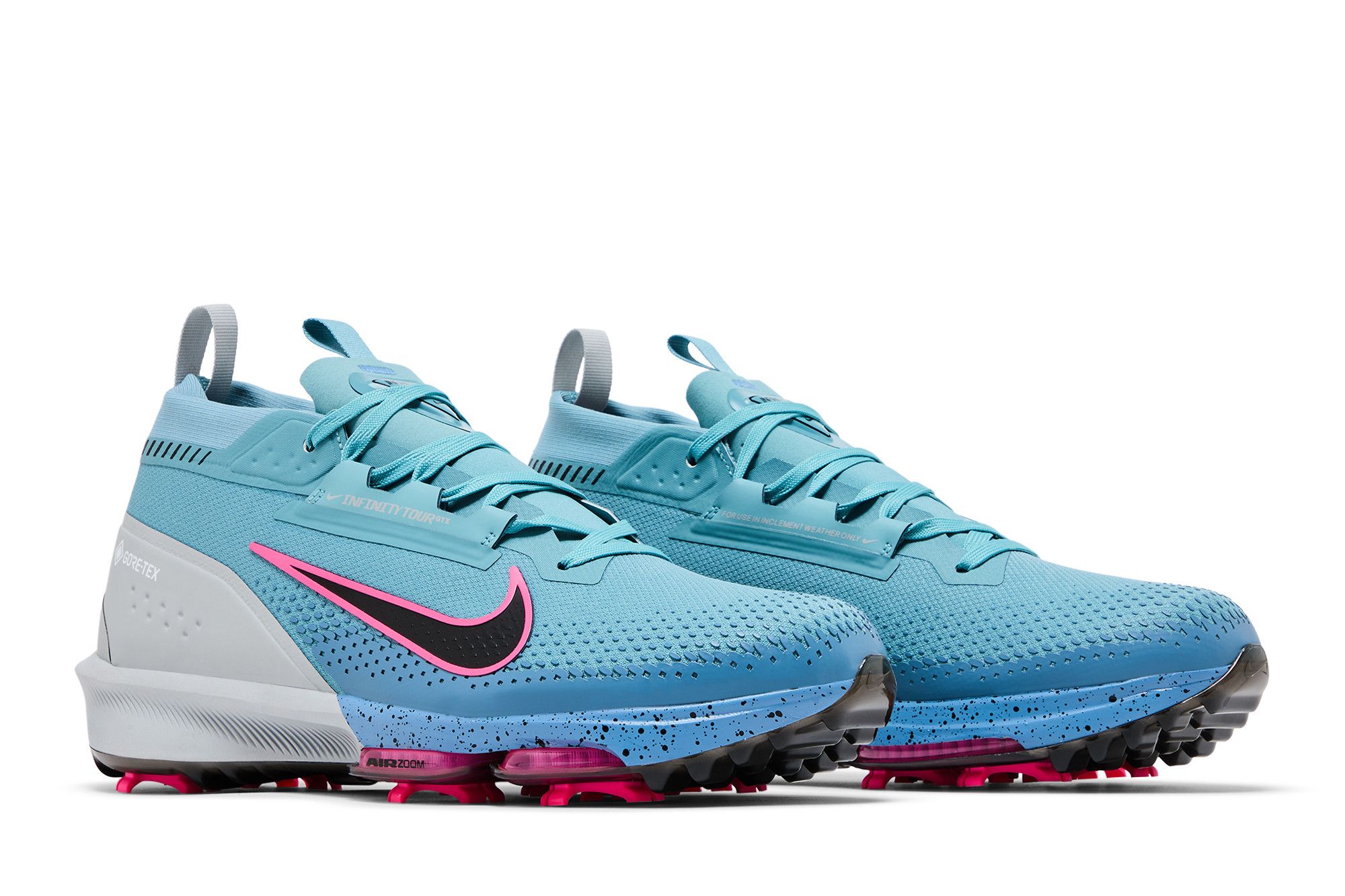 【NIKE】Infinity Tour 2 Gore-Tex Denim Turquoise◆FV4898-400 Nike Infinity Tour 2 Gore-Tex Extra Wide Golf Shoes (FV4898