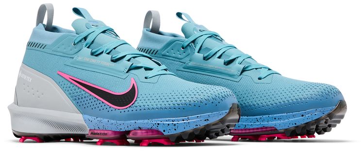 Nike Air Zoom Infinity Tour 2 Golf GORE TEX Denim Turquoise Hyper Pink