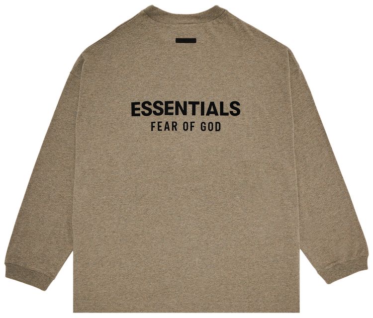 Fear of God Essentials Jersey Long Sleeve Shirt Heather Grey