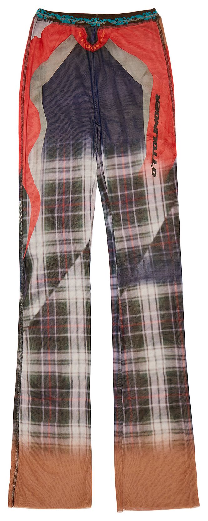 Ottolinger Mesh Pants Surf Plaid Print