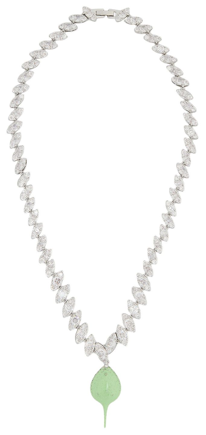Ottolinger Diamond Dip Necklace SilverGreen